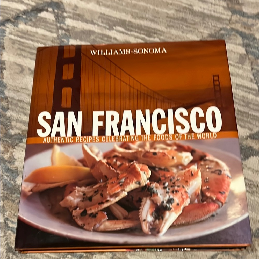 Williams Sonoma San Francisco Recipe Cookbook Book - Orange Cover